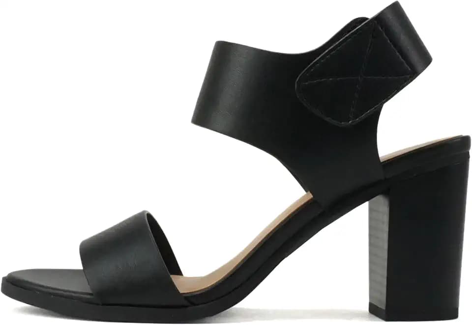 Soda Wait-A ~ Women Open Round Toe Chunky Heel Ankle Strap High Heel Dress Sandals
