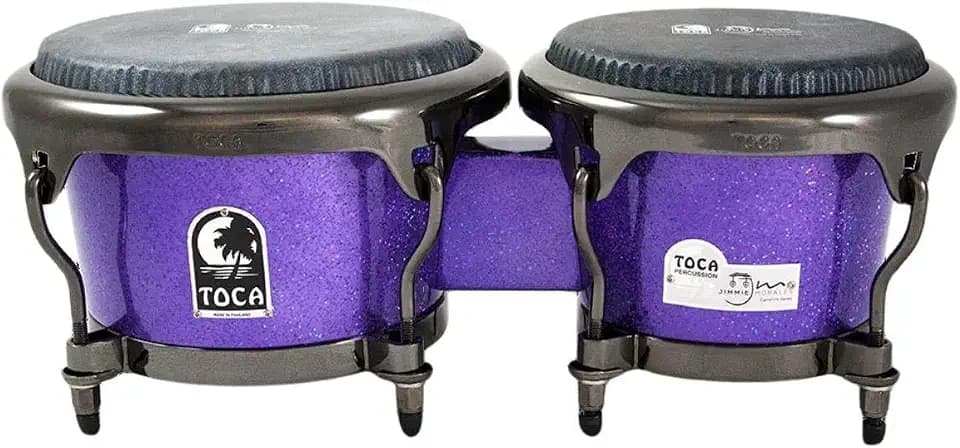 TOCA Bongo 7 u. 8 1/2" Jimmy Morales 5100-FPS Fiberglas violet sparkle