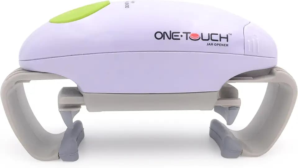 ONE TOUCH KC12 Elektrischer Glasöffner "Freihändig" - Mühelos per Knopfdruck auf den grünen Knopf - ideal für Menschen mit Greifproblemen