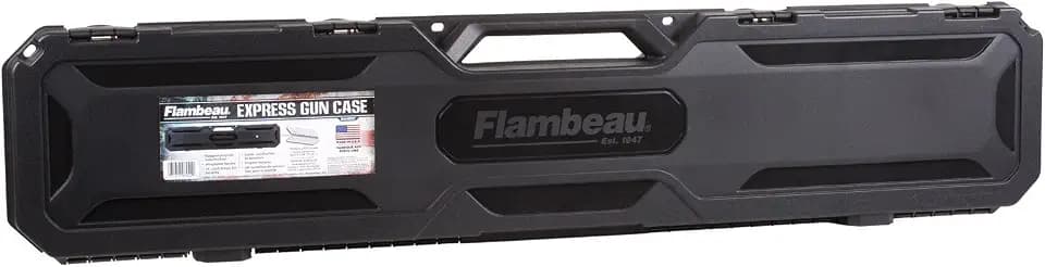 Flambeau Outdoors Express Gun Case 46in, Single Scoped Rifle, Foam, Black