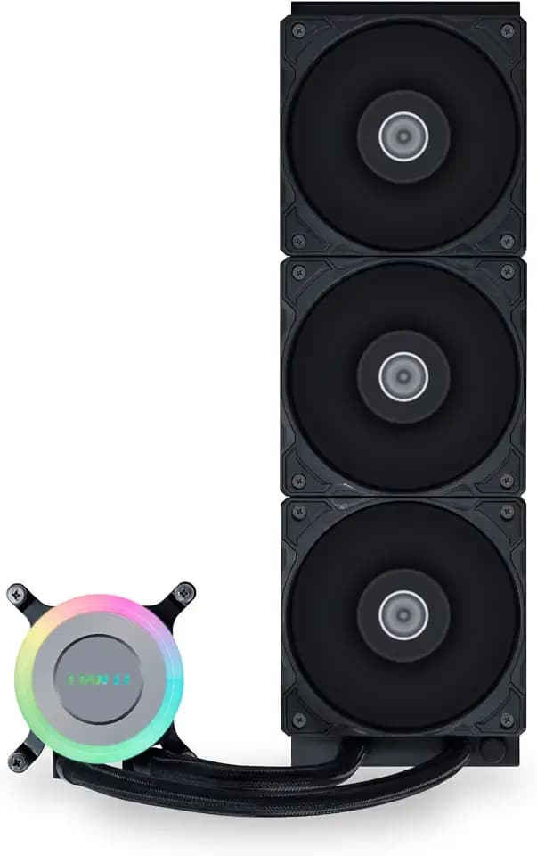 LIAN LI Galahad II Lite 360 AIO CPU Cooler, 3 FDB Fans, Black (GA2L36PB)