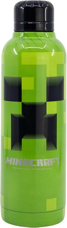 THERMOSFLASCHE AUS EDELSTAHL 515 ML | MINECRAFT, Cranberry