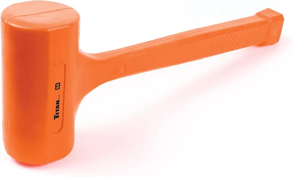 Titan 63164 4lb Dead Blow Hammer with Steel Shot Filled Head
