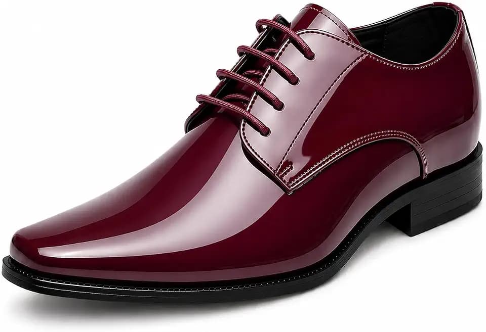 Mens Tuxedo Dress Shoes Formal Patent Leather Oxfords Business Wedding Shoe