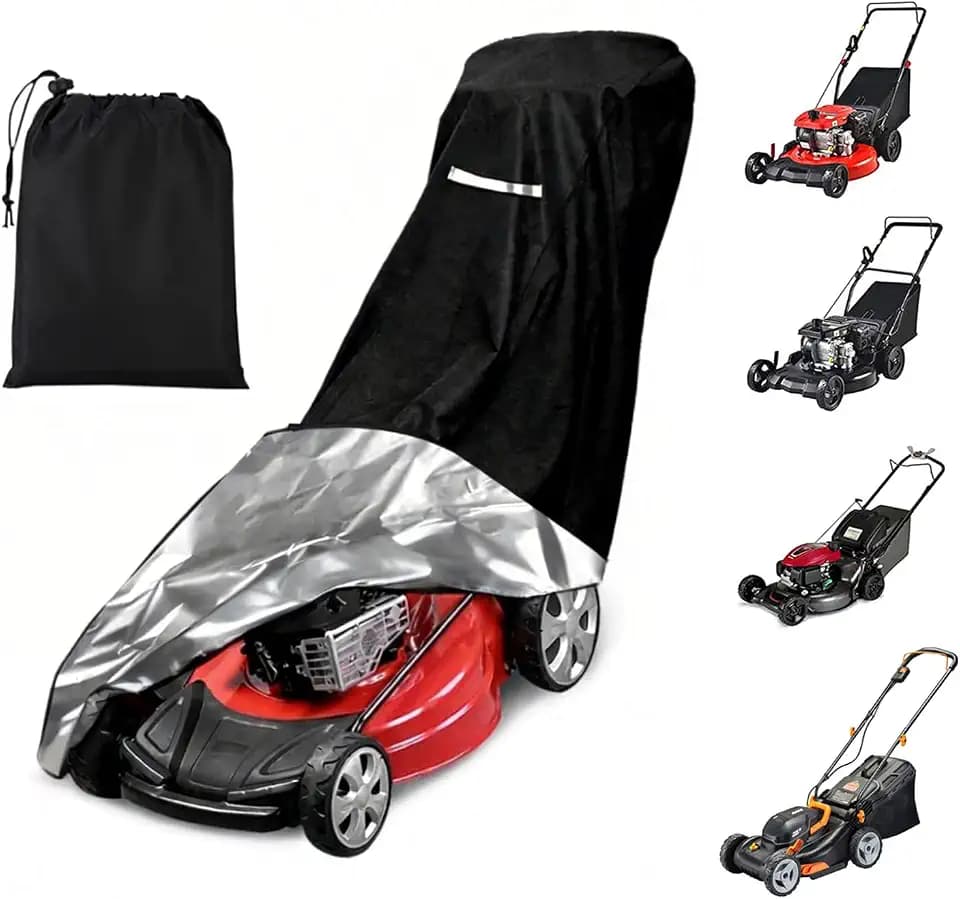 Push Lawn Mower Cover - Waterproof Heavy Duty Lawnmower Covers for Outdoor