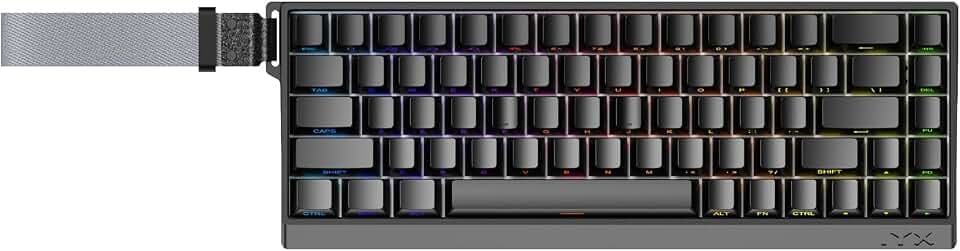 IROK MU68PRO Rapid Trigger Magnetic Switch Keyboard, Aluminum CNC Frame Mechanical Keyboard, 60% TKL Hot Swapped RGB Programmable Wired Gaming Keyboard for Win/Mac Gamer-Black