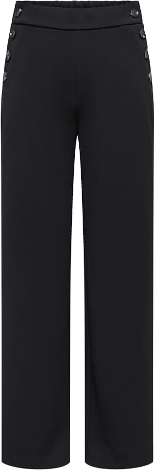 ONLY Damen Onlrina Life Button Pant JRS Noos Only Female Hose Onlrina Normal Geschnitten Hose