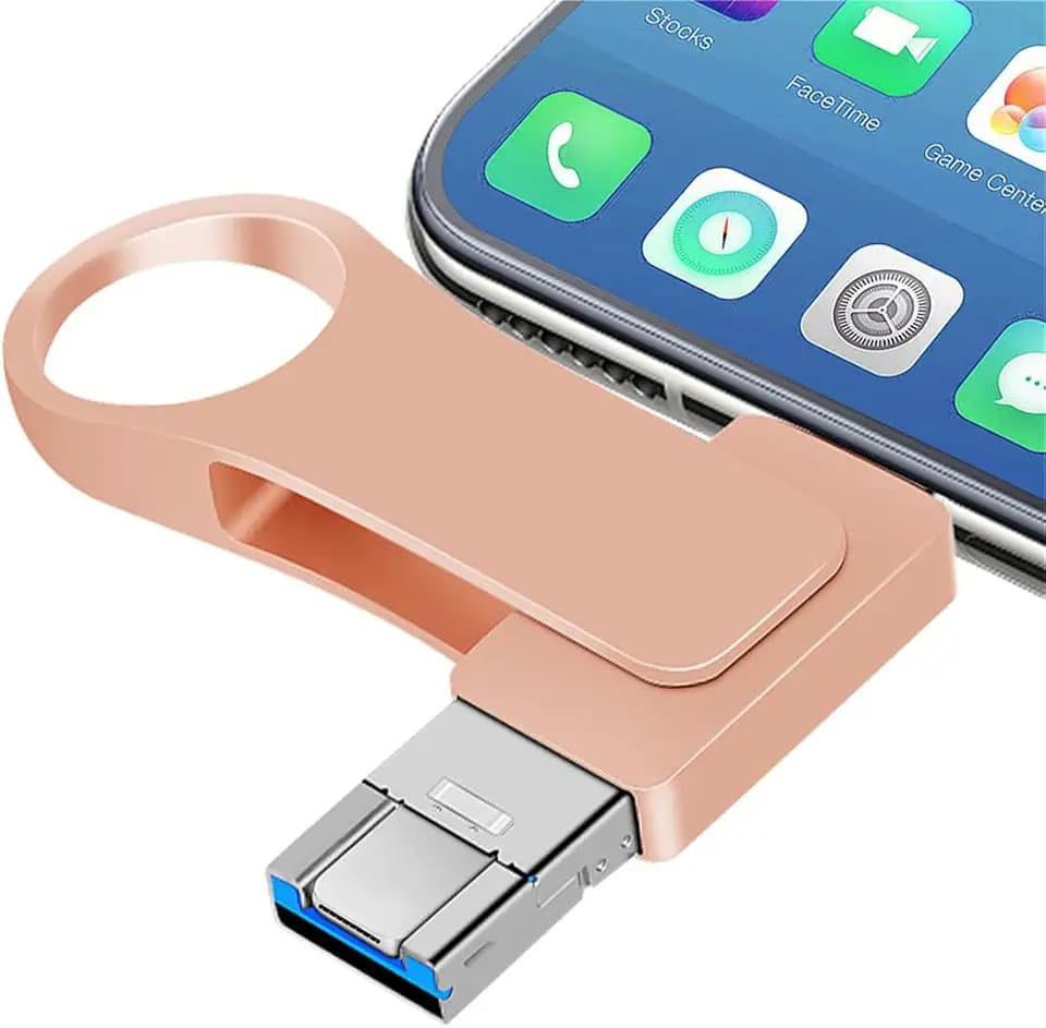 USB Stick 512GB USB 3.0 Speicherstick 4 IN 1 Fotostick Große Kapazität USB-Stick 512GB Flash-Laufwerk Externer Speicher für Handy Computer Laptop OTG Android PC