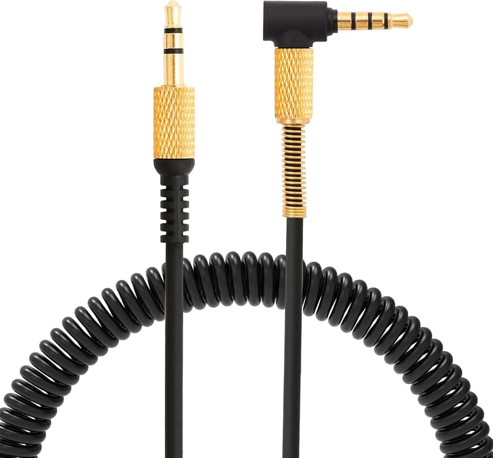 Yizhet Ersatz-Audiokabel für Marshall Major & Monitor, Schwarz