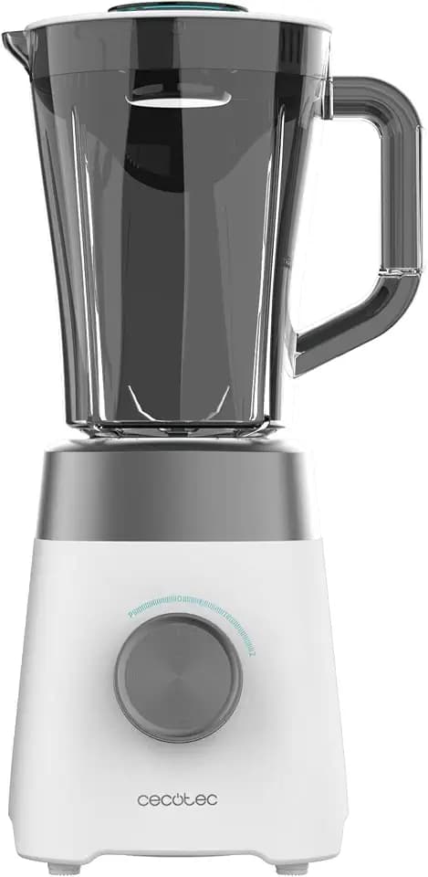 Cecotec Standmixer Power Black Titanium 1300MAX W. 1300 W Maximale Leistung, 20000 U/min, 4 Hochwertige Titan-Klingen, Großer 1,5 L Krug, 2 Geschwindigkeiten, Pulse-Funktion und Eiszerkleinerung