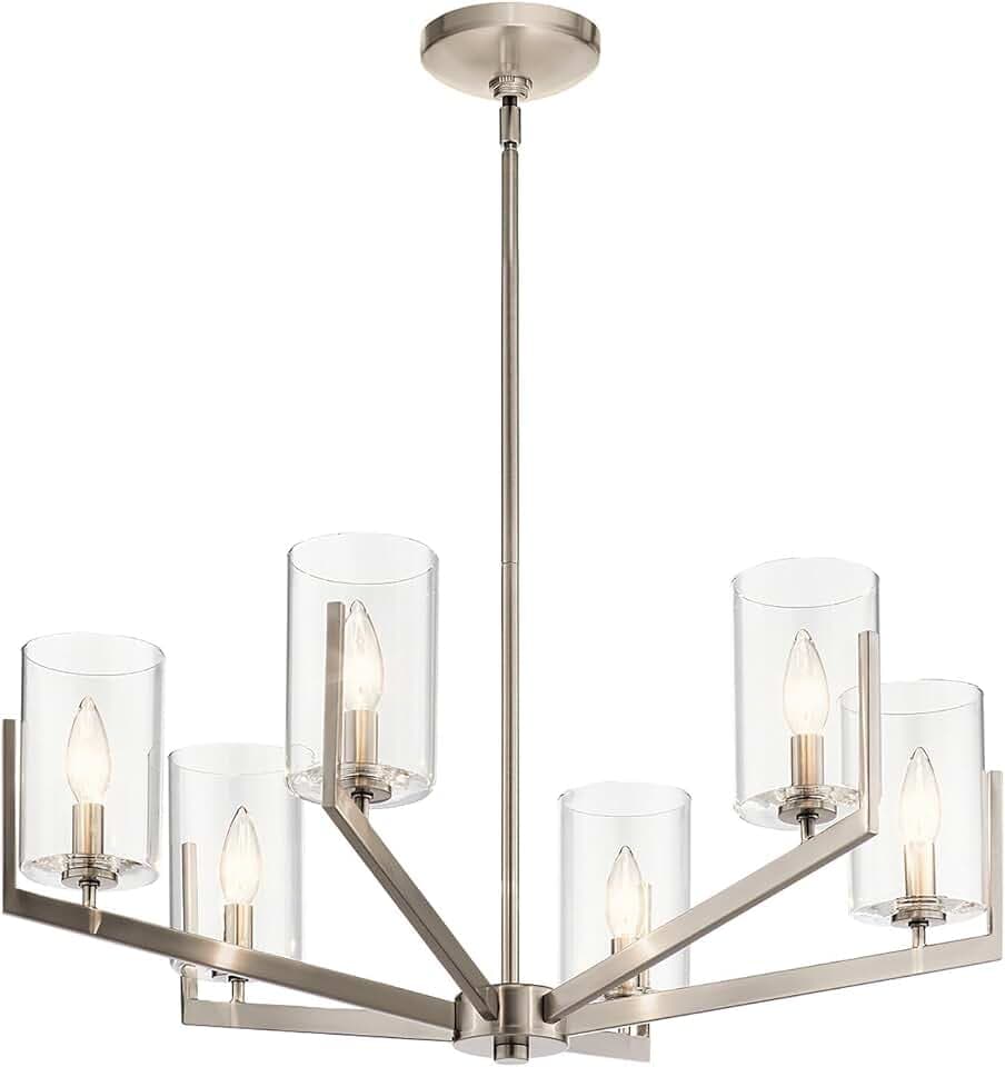 NATUR Elstead Kichler Nye Mehrarm-Pendel-Deckenleuchte Classic Pewter, Black