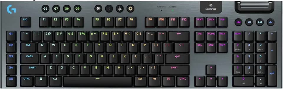 Logitech G915 X Lightspeed Wireless Gaming Keyboard (Linear) - Black
