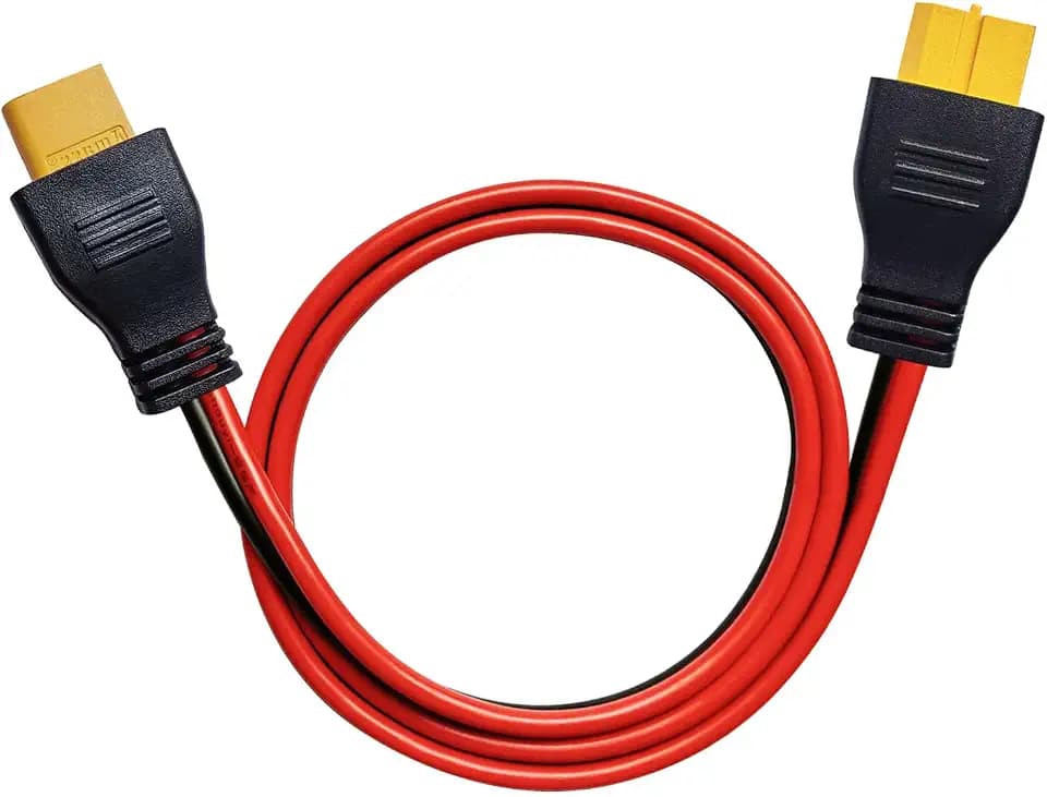 XT60 Cable, XT60 Female to Male Connector Adapter,10AWG XT60 Extension Cable, for Drone Solar Portable Power Power Station and Solar Panel etc(3.3ft/1m