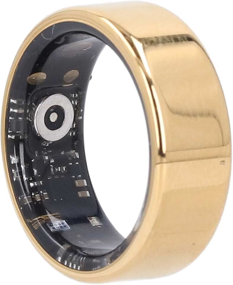ciciglow Smart Ring, Gesundheitsring Schrittzähler Kalorien Fitness Tracker Ring, IP68 Wasserdichter Intelligenter Tragbarer Geräte-Sportring (9#)