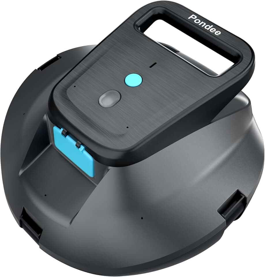 (Upgrade 2026) X1 Poolroboter Akku, Kabelloser Poolsauger mit 120 Min Laufzeit, Auto-Parkfunktion, 2,5 h Schnellladung, für Aufstellpools & Ebene eingelassene Pools bis 80m²