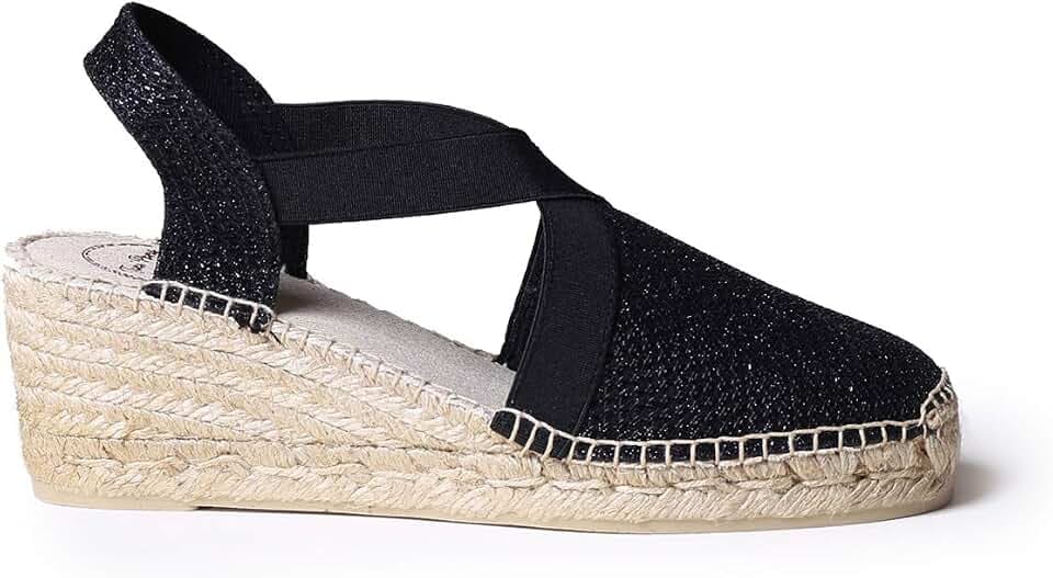 Toni Pons Triton - Vegane Keil-Espadrille für Damen Baumwollstoff.