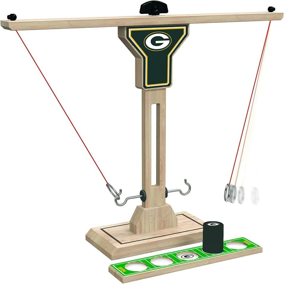 Wild Sports NFL Wooden Ring Toss Game, 6 Rings, 1 Tower