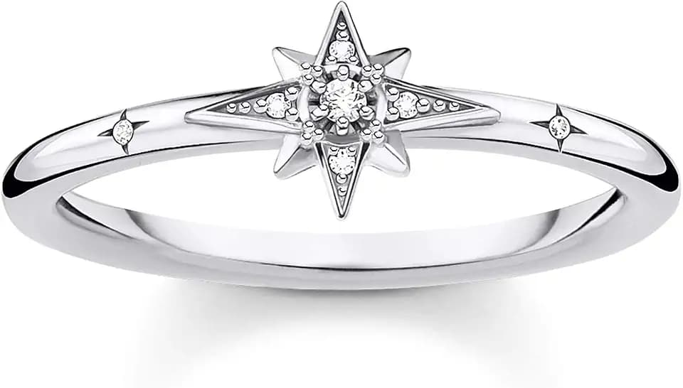 THOMAS SABO Ring Stern mit Steinen 925 Sterling Silber TR2317