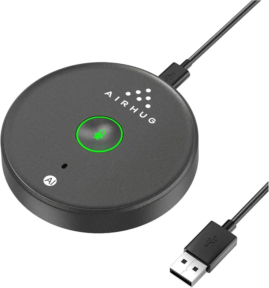 AIRHUG USB-Mikrofon ohne Lautsprecher, Desktop-Mikrofon für Laptops