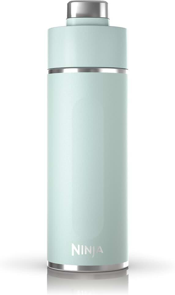 Ninja Thirsti Edelstahl-Wasserflasche & Thermobecher, 700 ml, Mint