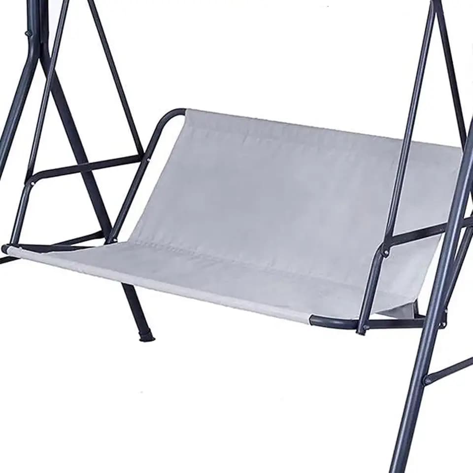 Swing Seat Cover Replacement, 600D Thickened Oxford Waterproof Chair Bench Cover Outdoor Cushion for 2/3 Seat Patio Garden Swing Chair (Grey, XL - 56.7x21.7x17.7in)