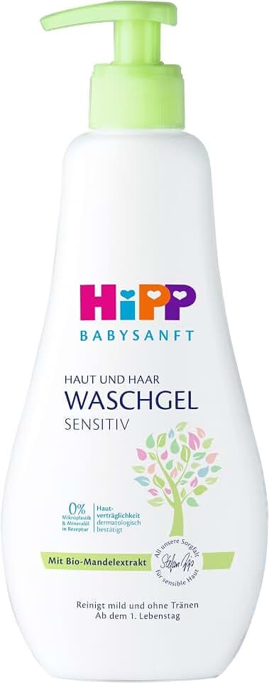 HiPP Babysanft Haut und Haar Waschgel, 400ml, 6er Pack (6 x 400ml)