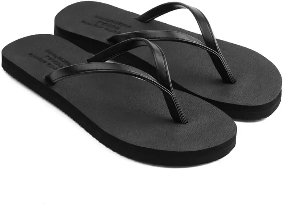 Flip Flops für Damen Herren, Bequeme Strand Hausschuhe, Rutschfest Sandalen mit Fußgewölbe Unterstützung für Hause Strand