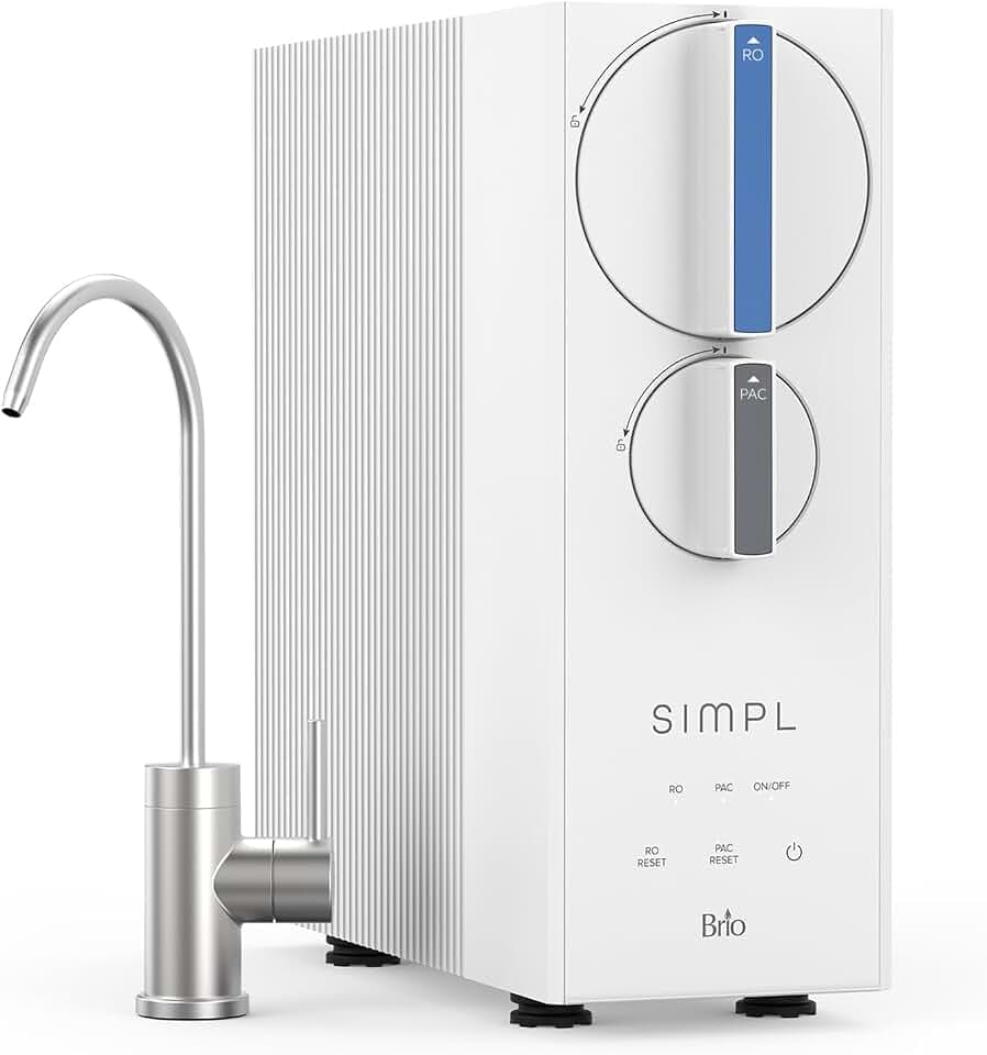 Brio SIMPL Reverse Osmosis Water Filter System, 4-Stage, 400 GPD