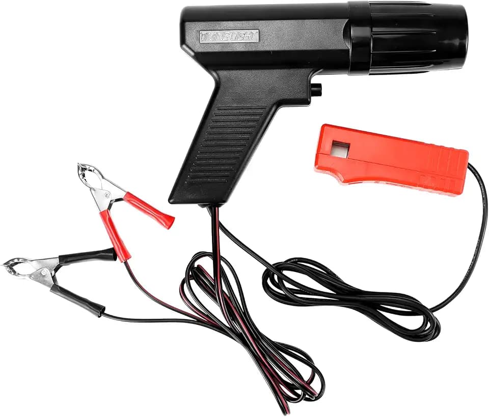 QWORK® Zündlichtpistole Stroboskoplampe, Zündzeitpunktpistole 12V, für Auto, Dampfschiff, Motorrad