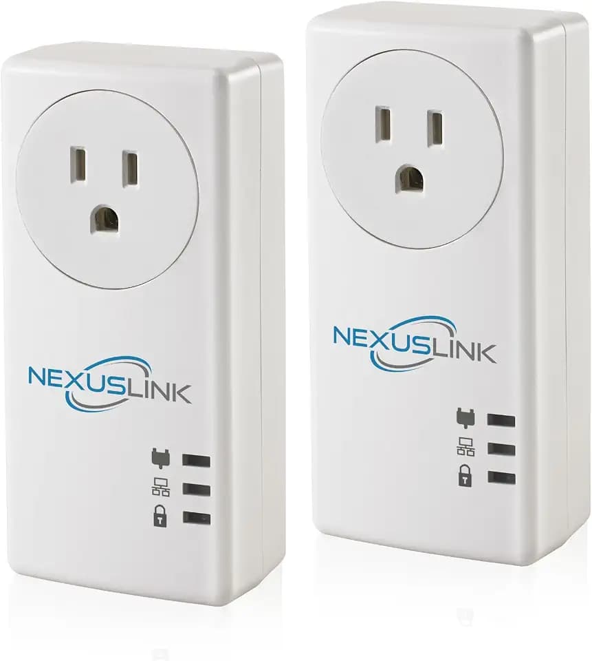 G.hn Powerline Ethernet Adapter Kit – Stable Ethernet Over Power for Gaming & Streaming, Home Network Expander, Wall Plug - 2 Units (GPL-1200-KIT)