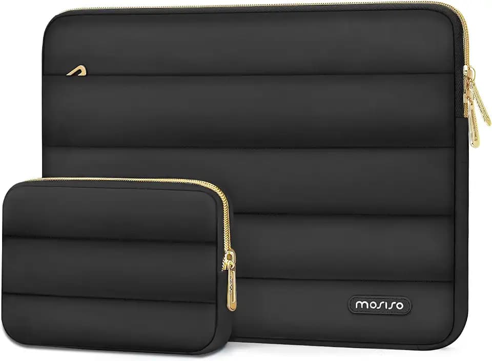 MOSISO Laptop Case 14 inch, 14 inch Puffy Laptop Sleeve Carrying Case