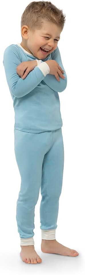 Soft Viscose from Bamboo Pajamas for Kids - Toddler Pajamas for Boys & Girls - Two Piece Set PJs