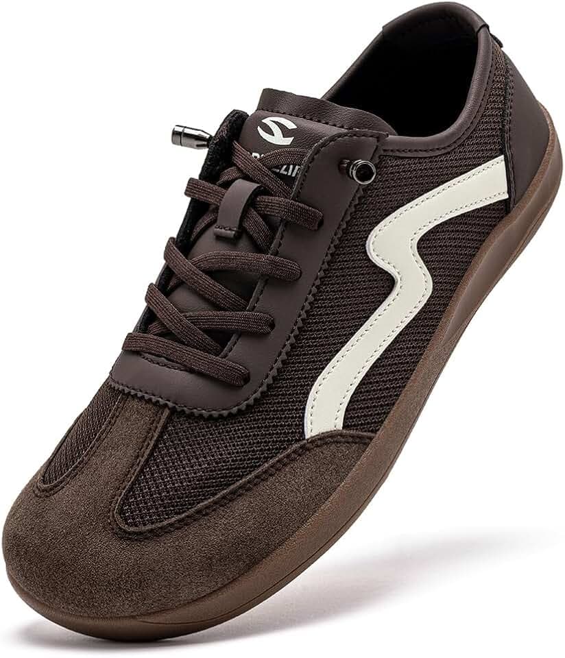 HOBIBEAR Minimalistische Barfußschuhe, Netzstoff, leicht, breite Zehenbox, Slipper, modische Sneaker für Damen und Herren