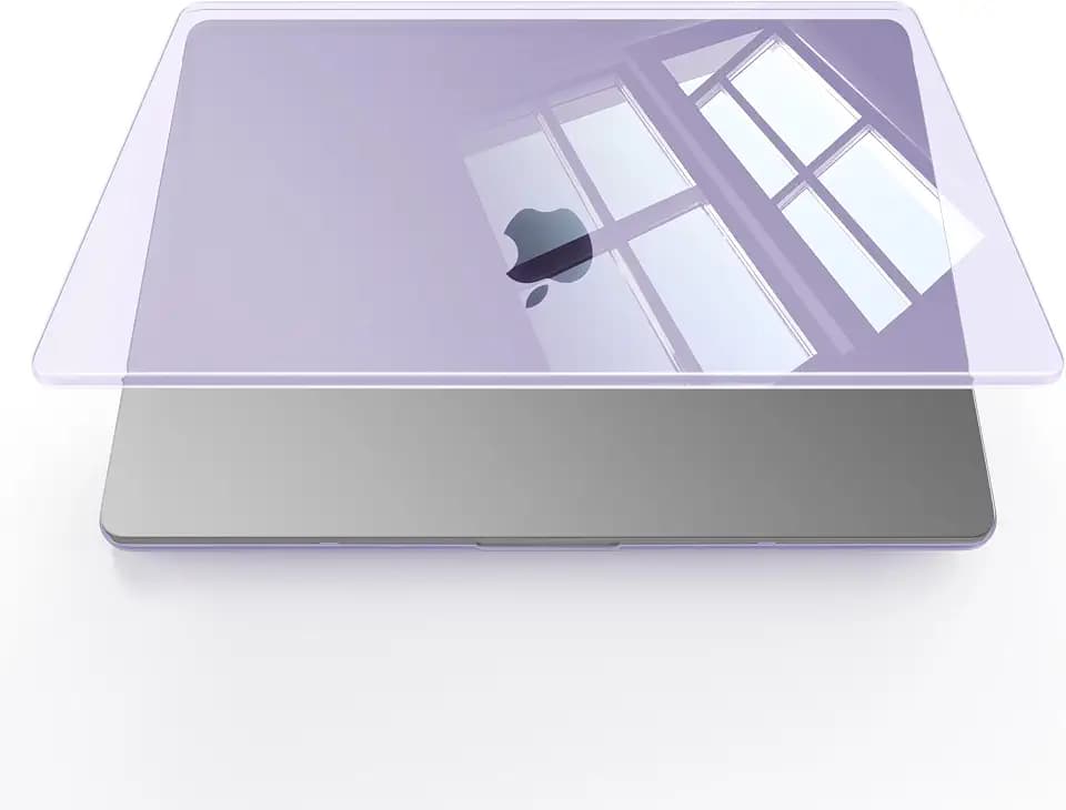 Soonjet Compatible with MacBook Air 13 inch Case, Crystal Clear Shell, Fits 2022-2026 M5/M4/M3/M2 A3449 A3240 A3113 A2681, Color-Matched Transparent Design for All MacBook Air 13.6 inch