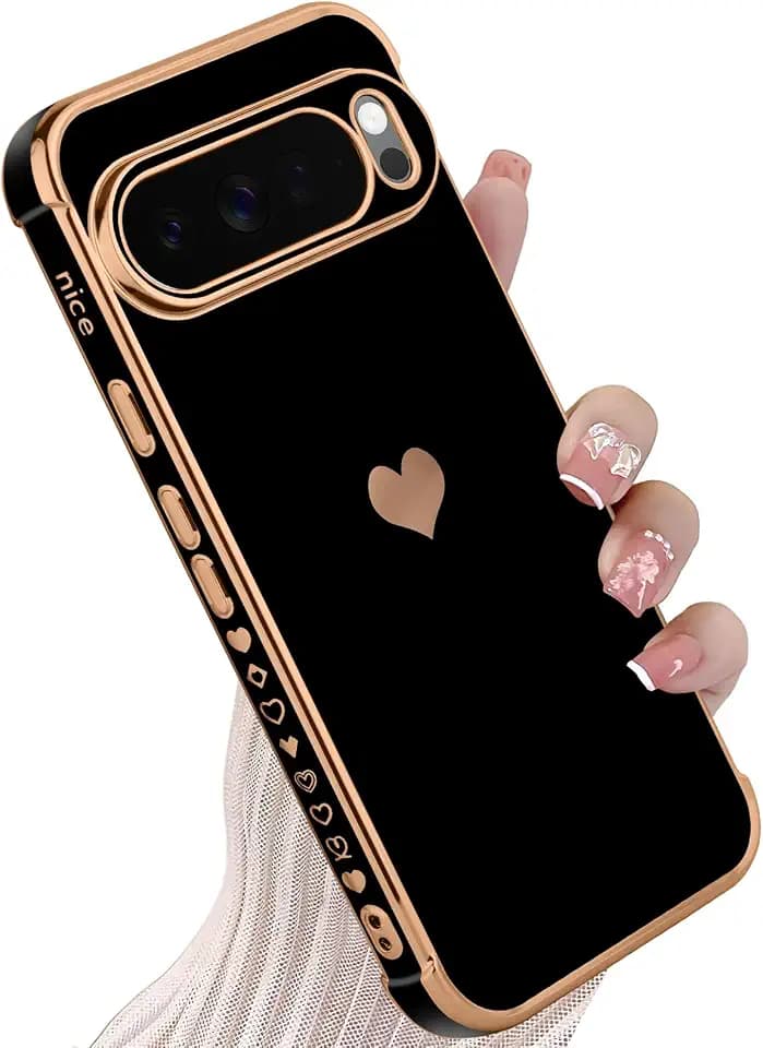 KANGHAR Compatible with Google Pixel 10 Pro XL Case for Women Girl (Black)