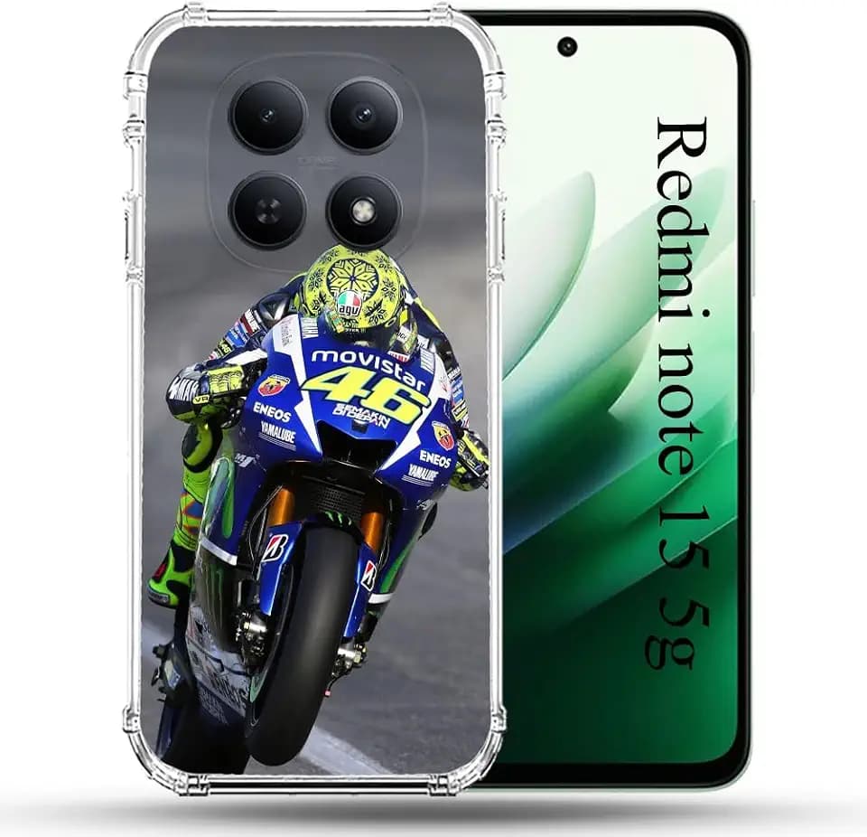 Verstärkte Schutzhülle für Redmi Note 15 5G Moto Course GP Wheeling 46