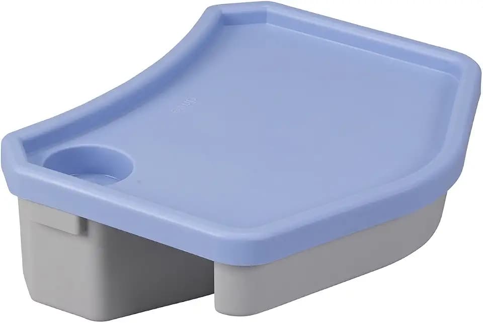 Drive Medical E-Z Walker Caddy with Tray, Gray and Blue