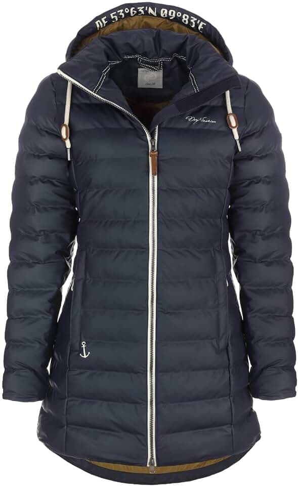 Dry Fashion Damen Polyurethan-Mantel Danzig gesteppt - Outdoor-Jacke wind- und wasserdicht