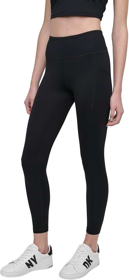 DKNY Women's High Waist 7/8 Compression Legging