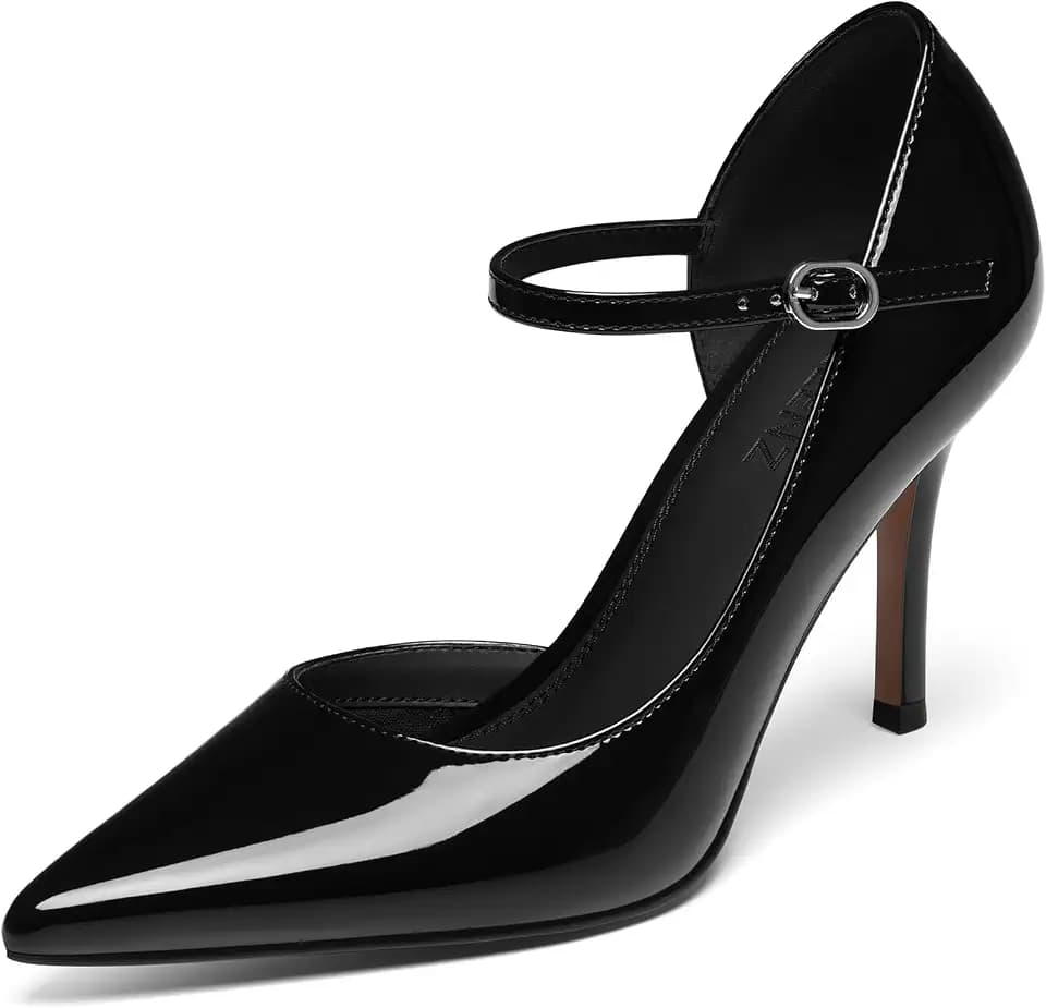 CELLENZ Women High Heels Pumps: Closed Pointed Toe Stiletto Heel