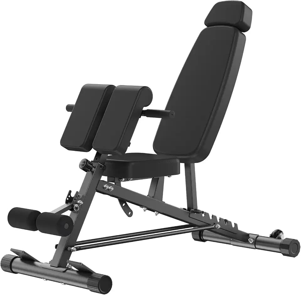 OLIXIS Adjustable Weight Bench, 660 LBS Foldable Workout Bench Press