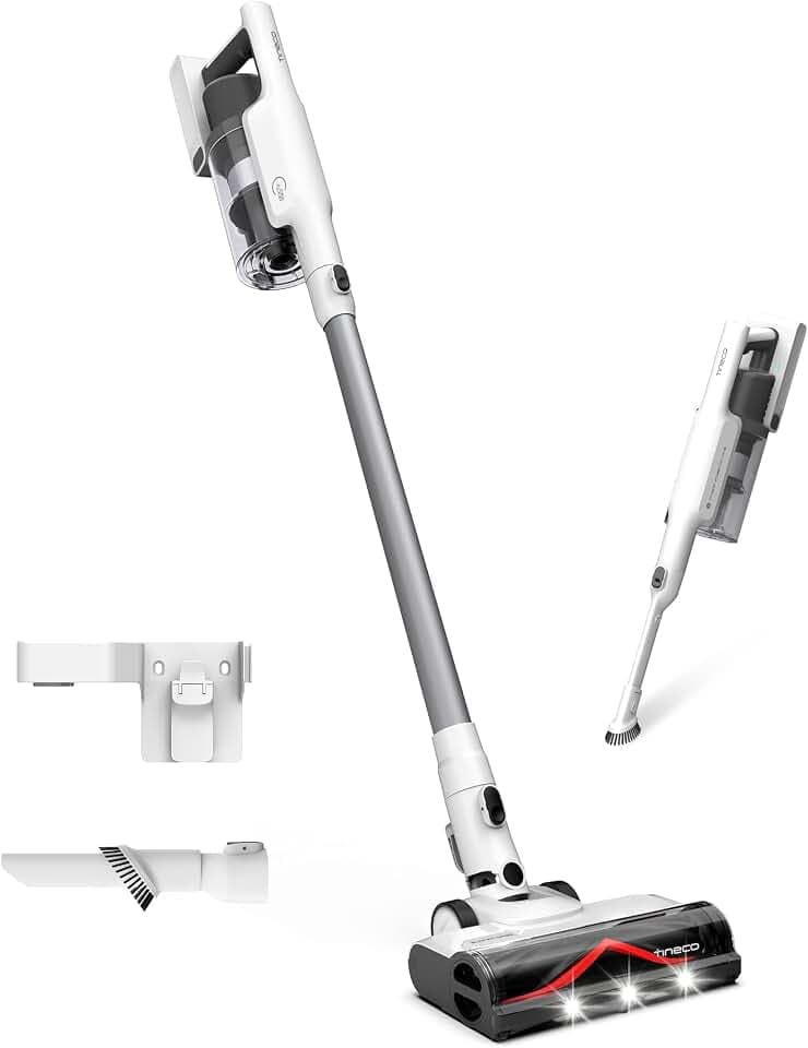 Tineco A30S Akku-Staubsauger, ZeroTangle, PureCyclone, LED-Licht | Starke saugkraft & effizienz, 60 minuten extra lange laufzeit, Zero-tangle & led-beleuchtung, 5-stufen-filtersystem