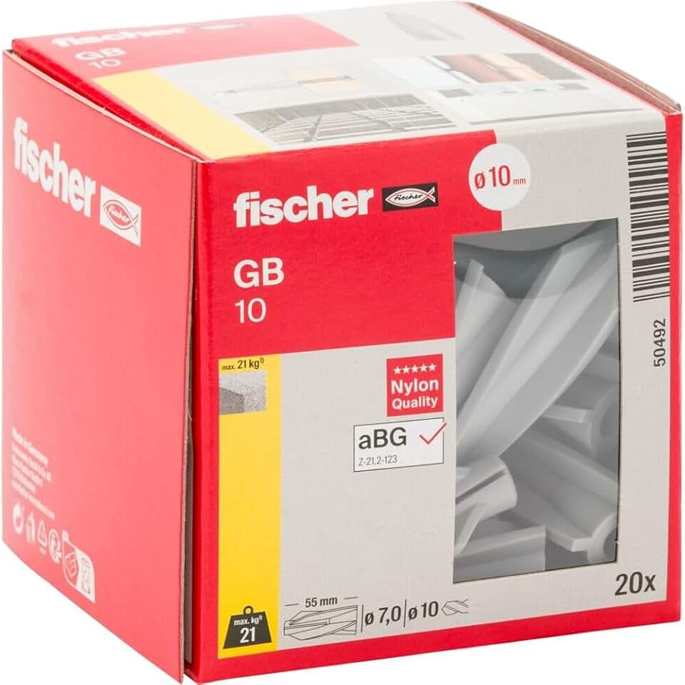 Fischer Gasbetondübel GB10 - 20 Stück