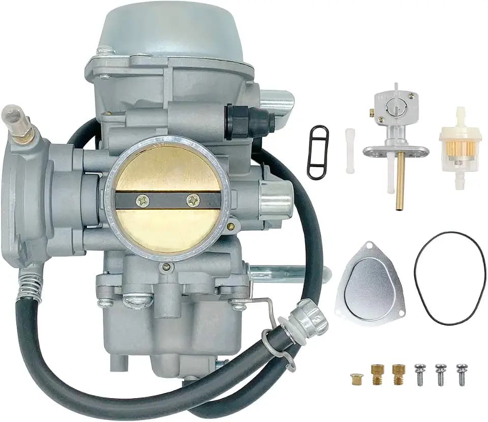 YTLS YFM660 Carburetor Replacement for Yamaha Grizzly 600 1998-2001 1999 2000 YFM600 Grizzly 660 2002-2008 YFM660 600 4x4 ATV Carburetor Carb with Fuel Valve Switch