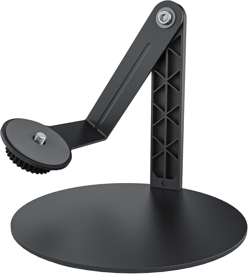 Projector Stand for Nebula Capsule Series & XGIMI Halo+(New) Works with Capsule 3/Air/Pro, Mini Projectors | Ceiling & Wall Projection, Height Adjustable, 360° Rotation | 1/4-Inch Screw(A-Black)