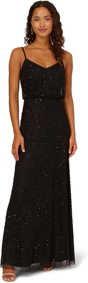 Adrianna Papell Women's Long Blouson Dress