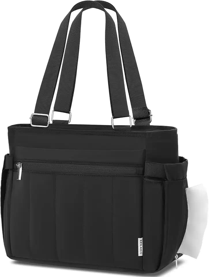 Large Lunch Box for Women Leakproof Soft Insulated Tote 10L Black
