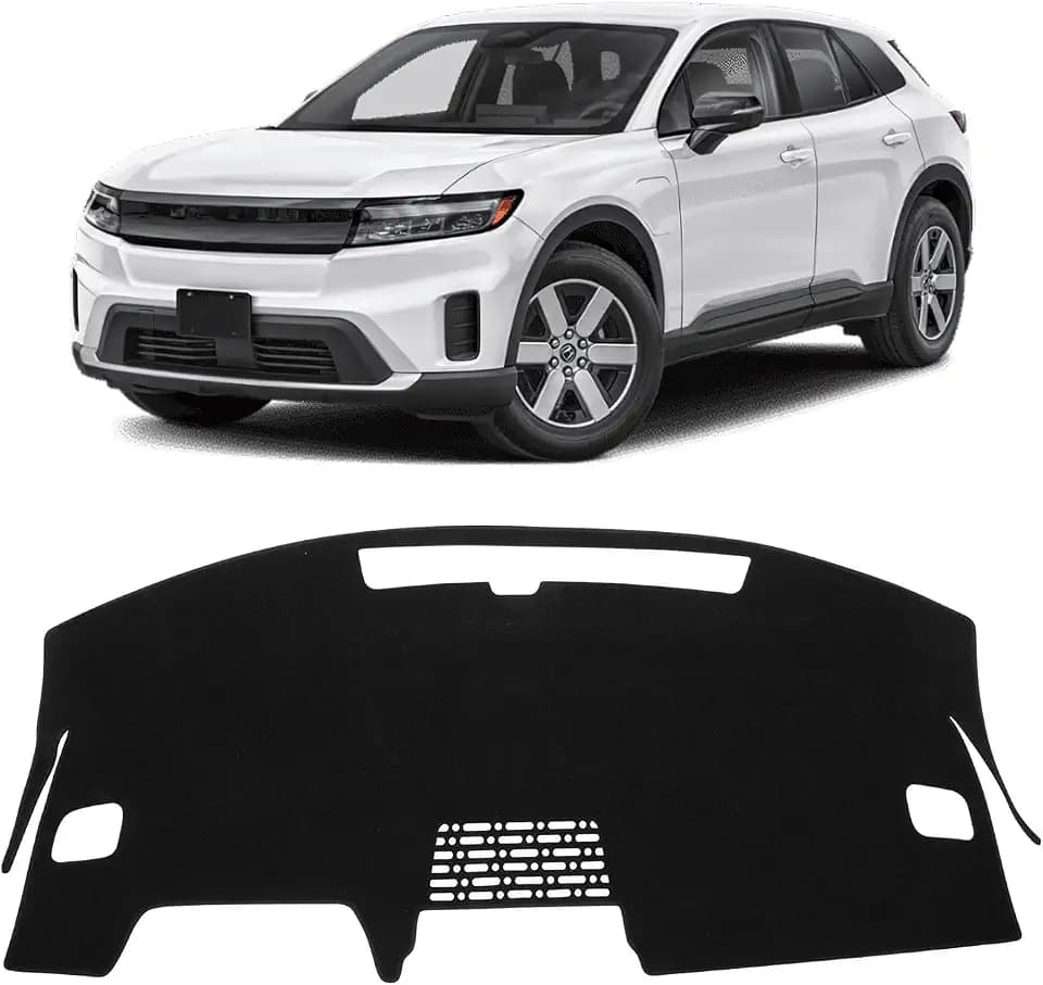 KUST Black Dash Cover for Honda Prologue 2024-2026 (Without HUD) Polyester Dashboard Cover Left Hand Drving Dash Carpet Non-Slip Dash Protector Interior Accessories for Prologue Custom Fit Dash Mat