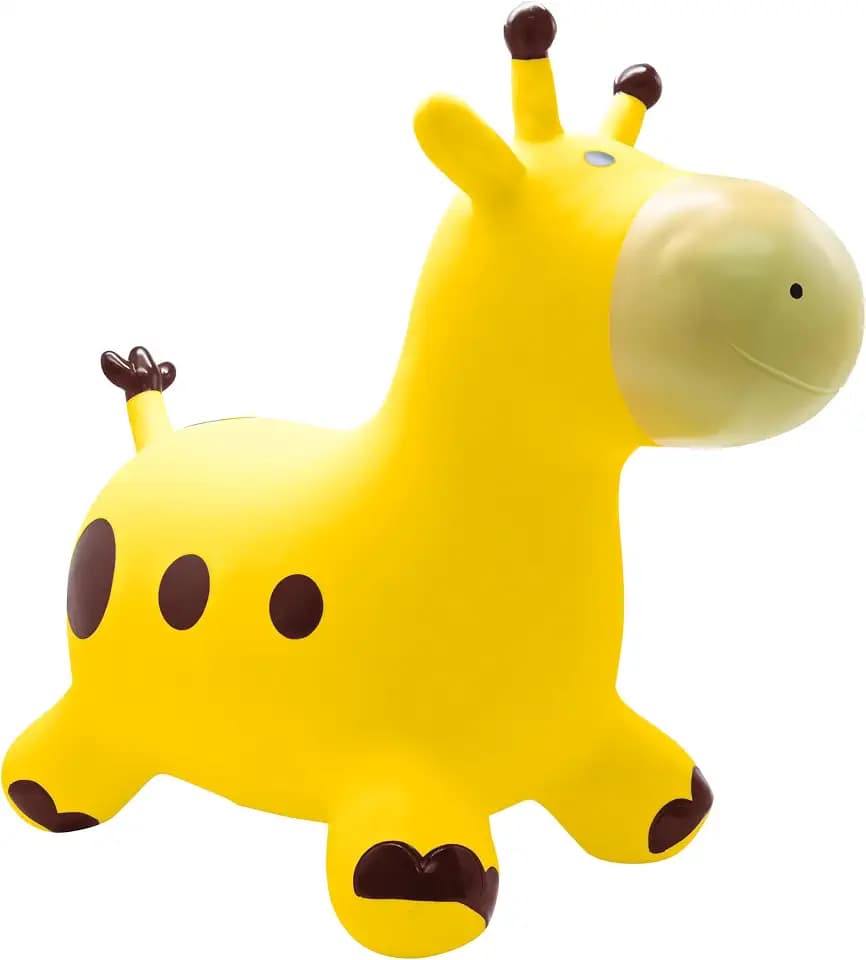 Lexibook, Aufblasbare Hüpfgiraffe, gelb, BG050GILXB