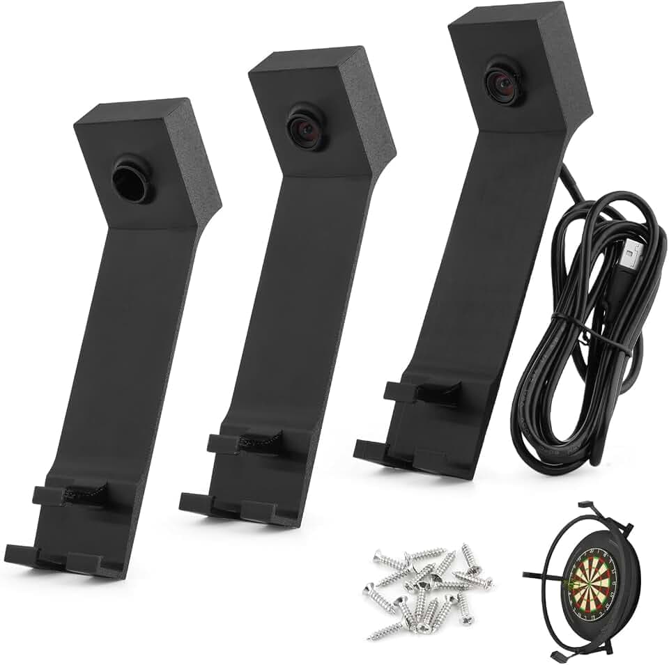 OV9732 Kamerahalterung für Target Corona Vision Lighting LED Ring - kein Bohren -für autodarts Dart Kamerasystem 3 Satz(Ohne Kameramodul)